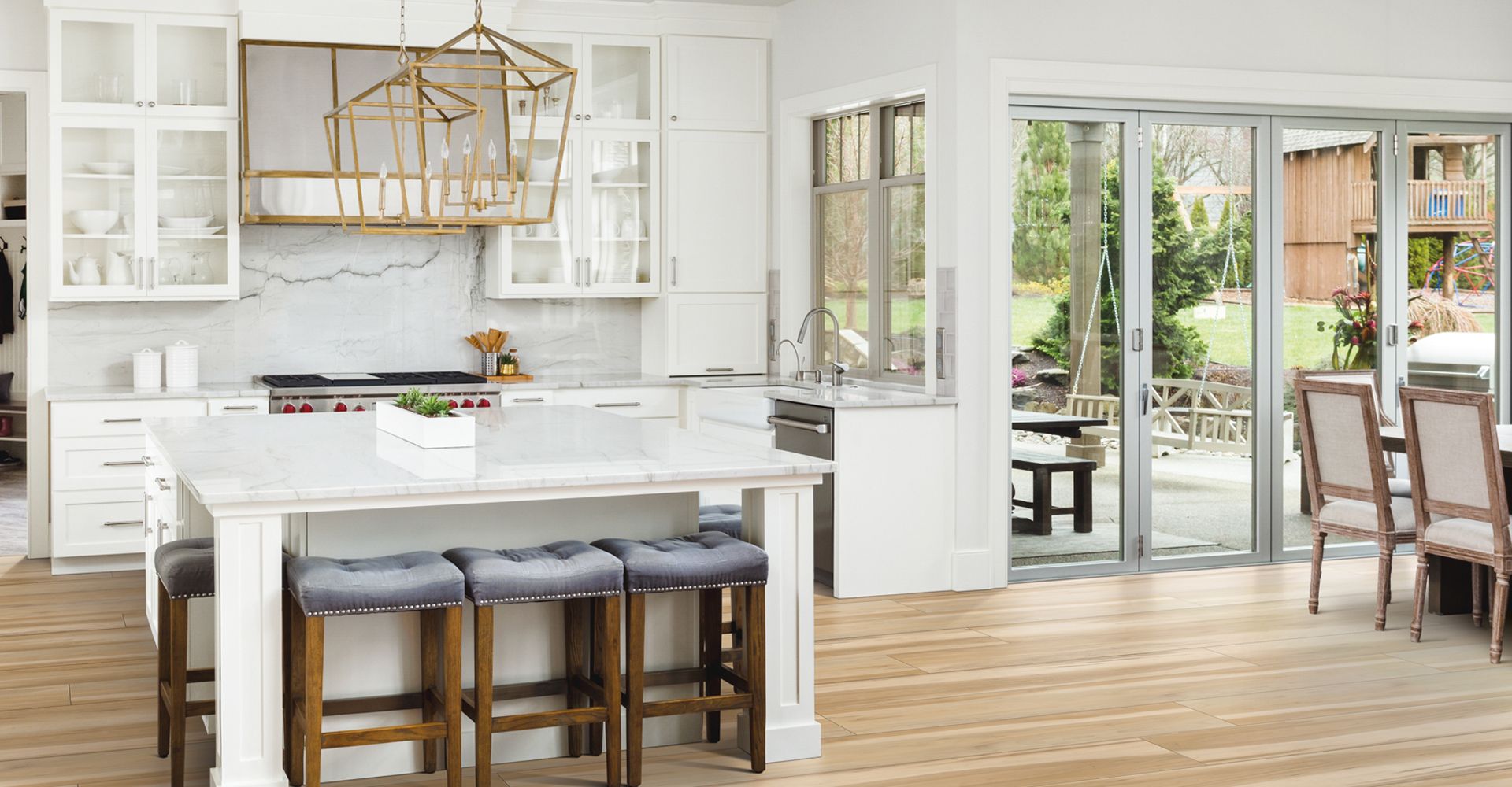 Modern white kitchen